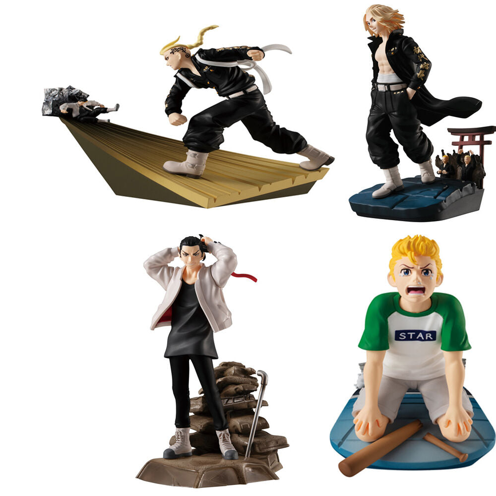 Personaggi Toman Heroic Scenes Tokyo Revengers Series Petitrama set 8 cm