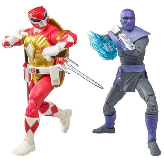 Power Rangers Tartarughe Ninja Raphael + Soldato Tommy pack figure 15 cm