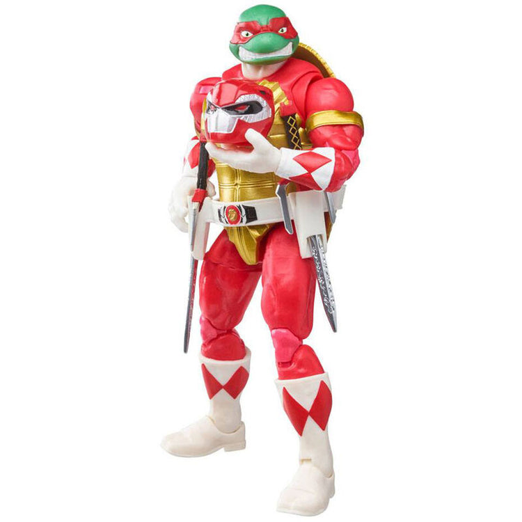 Power Rangers Tartarughe Ninja Raphael + Soldato Tommy pack figure 15 cm