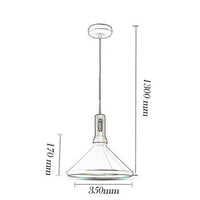 Lampadario sospensione stile industriale pendente attacco E27 bianco