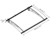 Canopia Altair Pensilina Da Esterno  150X91 cm  Trasparente