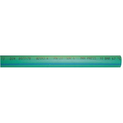 Tubo ppr a saldare verde mm 25x4,2 pn20 mt 3 (5 pezzi) 