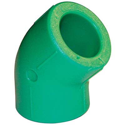 Gomito ppr a saldare 45Â° verde mm 20 (20 pezzi) 