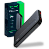 10000 mAh Fast Charger Power Bank Black