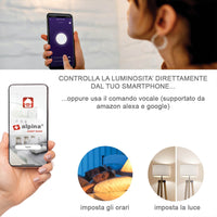 3xSmart Home Lampadina LED E27 Luce Bianca Calda Controllo App Alexa e Google 7W