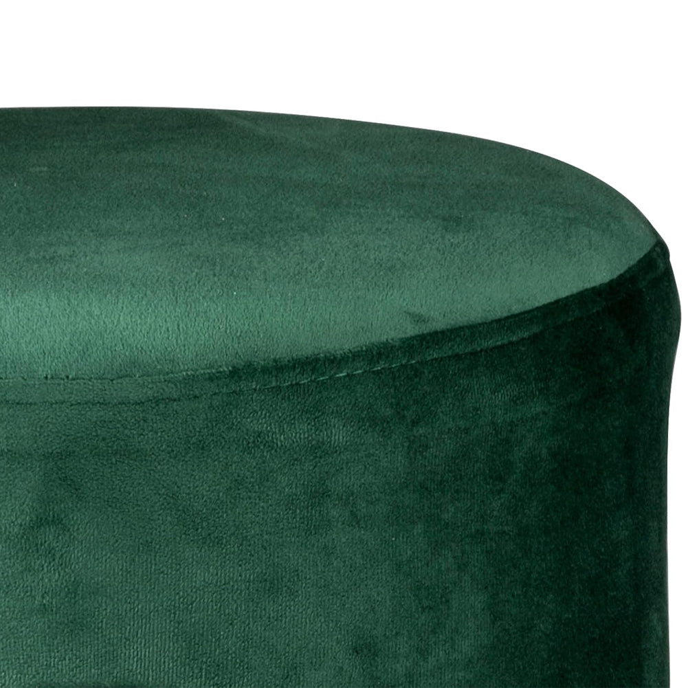 Sgabello con Cuccia per Gatti max 80kg Pouf in Velluto Verde 33x44cm Piedi Legno