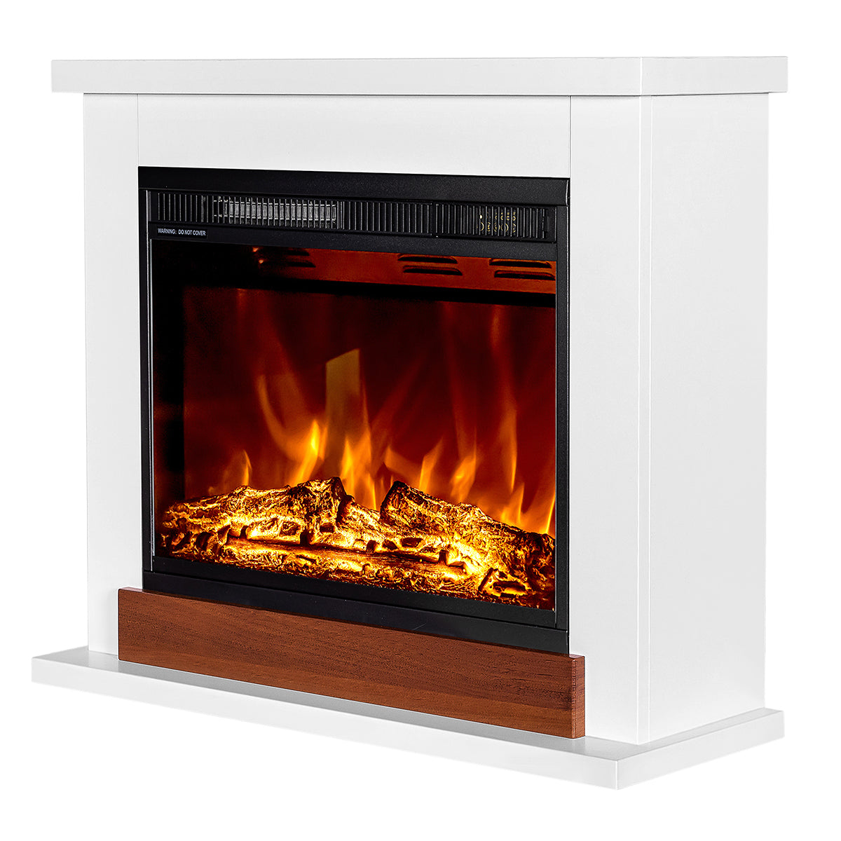 Camino Elettrico da Pavimento 70x80x30 cm Effetto Fiamma 1500W Sting & Lorance