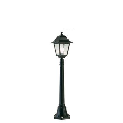 Lampada Palo Basso per Giardino Colore Nero da Esterno Linea Quadrata Sovil