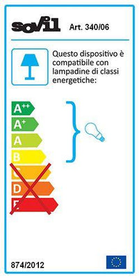 Lampada Palo Basso per Giardino Colore Nero da Esterno Linea Quadrata Sovil