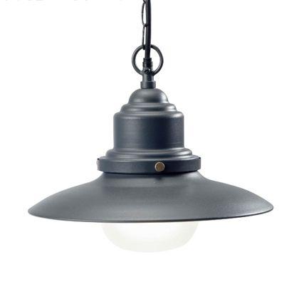 Lampada Sospesa Colore Grigio per Esterno Linea Fisher Sovil