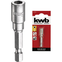 Inserto a bussola esagonale x avvitatore kwb magnetico mm  6x50 (5 pezzi) Kwb