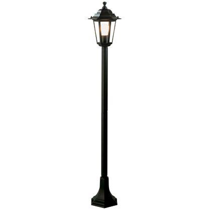 Lampada Palo Paletto per Giardino Colore Nero per Esterno Linea Mini Esagonale Sovil