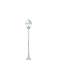 Lampada Palo Paletto per Giardino Colore Bianco e Argento per Esterno Linea Old Sovil