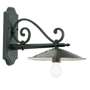 Lampada Applique Colore Grigio per Esterno Linea Piatto Antico Sovil