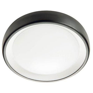 Lampada Plafoniera 13W a Led Smd Tonda Media Colore Grigio Grafite per Esterno Linea Loft Sovil