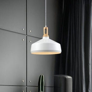 Lampadario Portalampada a Sospensione Attacco E27 Design Nordico IP20 Da Interni bianco