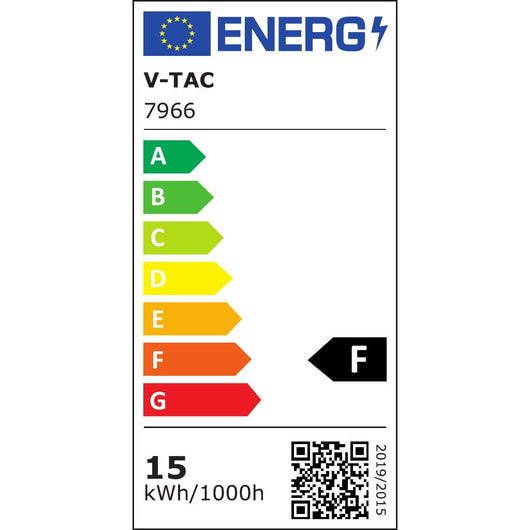 Faretto Led Cob Da Binario Magnetico Potenza 15W 24V - Colore Nero - Luce Bianco Caldo - V-Tac