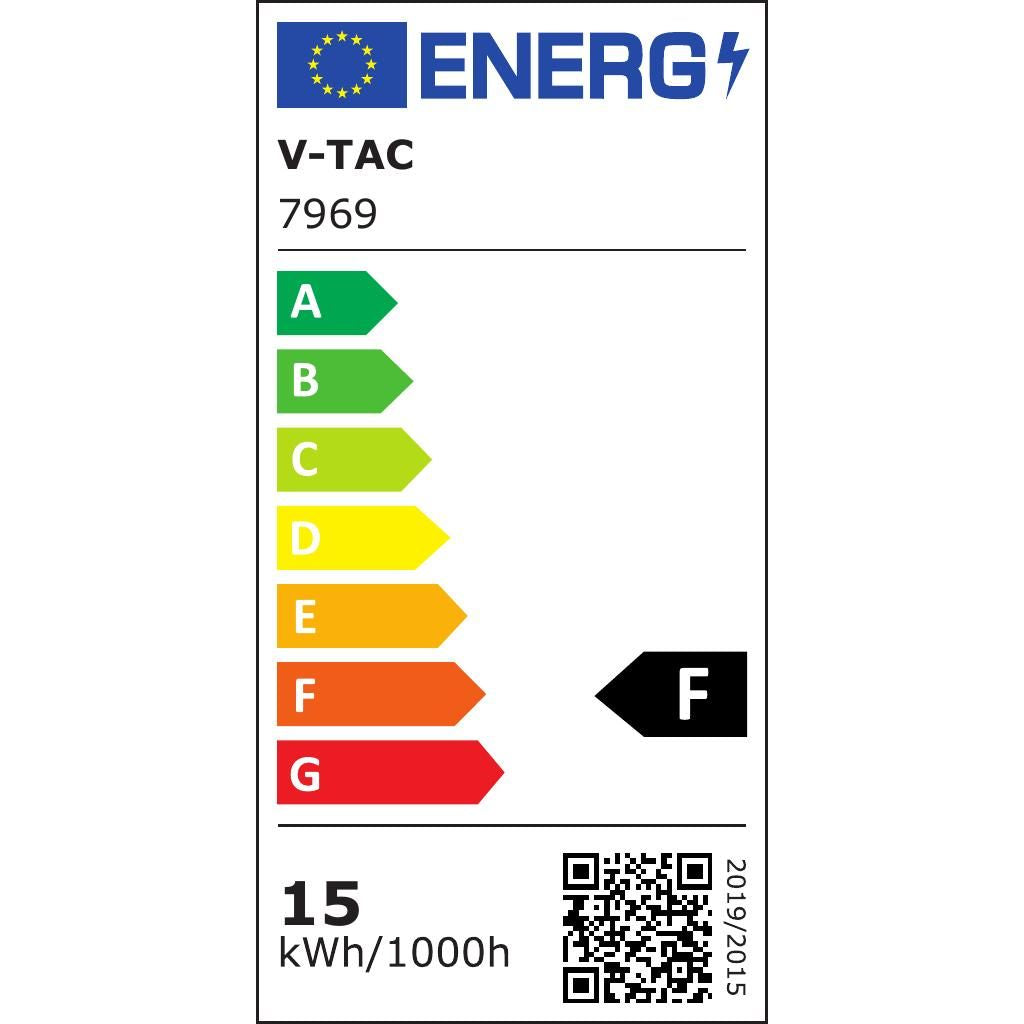 Faretto Led Cob A Sospensione Da Binario Magnetico - 15 Watt 24V - Colore Nero - Luce Bianco Naturale 4000K - Ip20 - V-Tac