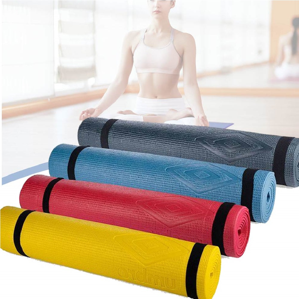 kit 4pz Tappetino Umbro Fitness Yoga Antiscivolo 175 x 60 cm Ideale x Palestra