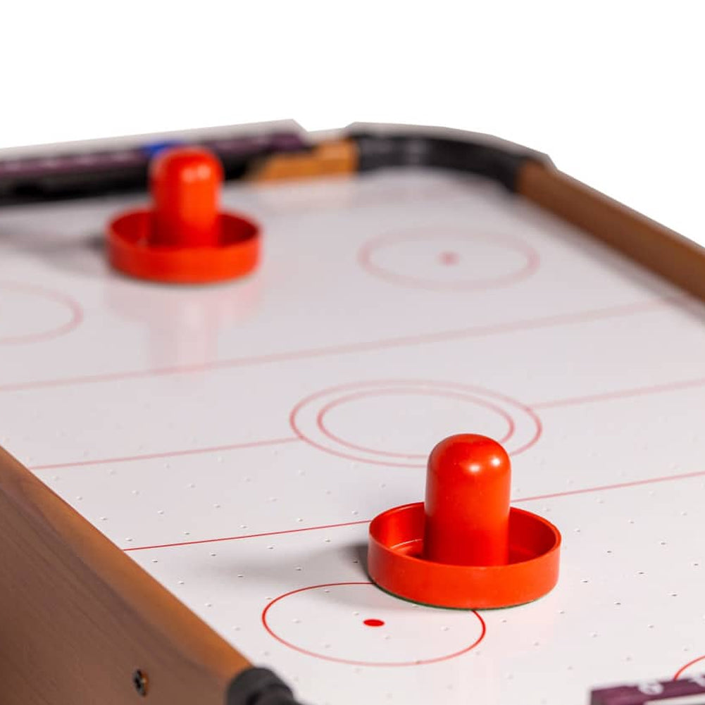 Air Hokey da Tavolo Giocattolo con Segnapunti Set Gioco Portatile 36x24x28 cm