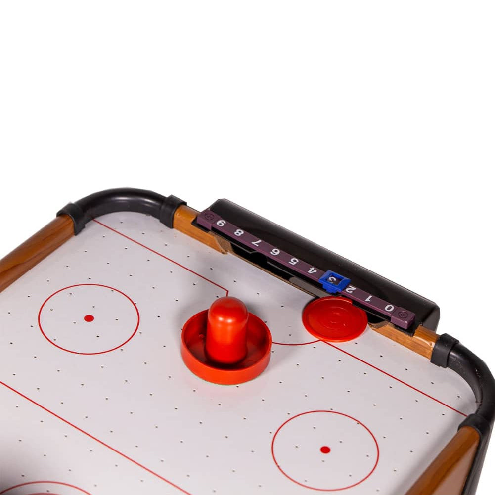 Air Hokey da Tavolo Giocattolo con Segnapunti Set Gioco Portatile 36x24x28 cm