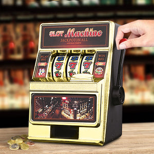 Salvadanaio Slot Machine con Leva Stile Las Vegas Gioco Arcade Idea Regalo