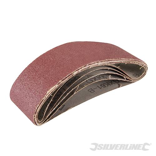 Nastri abrasivi 40 x 305 mm in ossido di alluminio per levigatrici offerta silverline - Grana 40