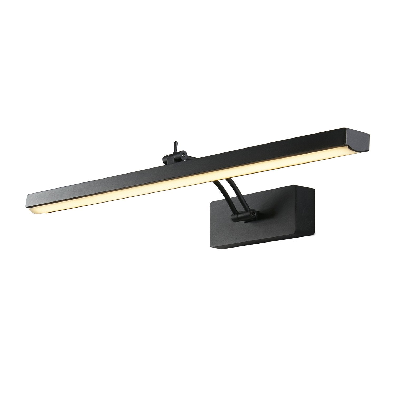 Applique Moderna Rodi Acciaio Nero Policarbonato Led 13,3W 3000K