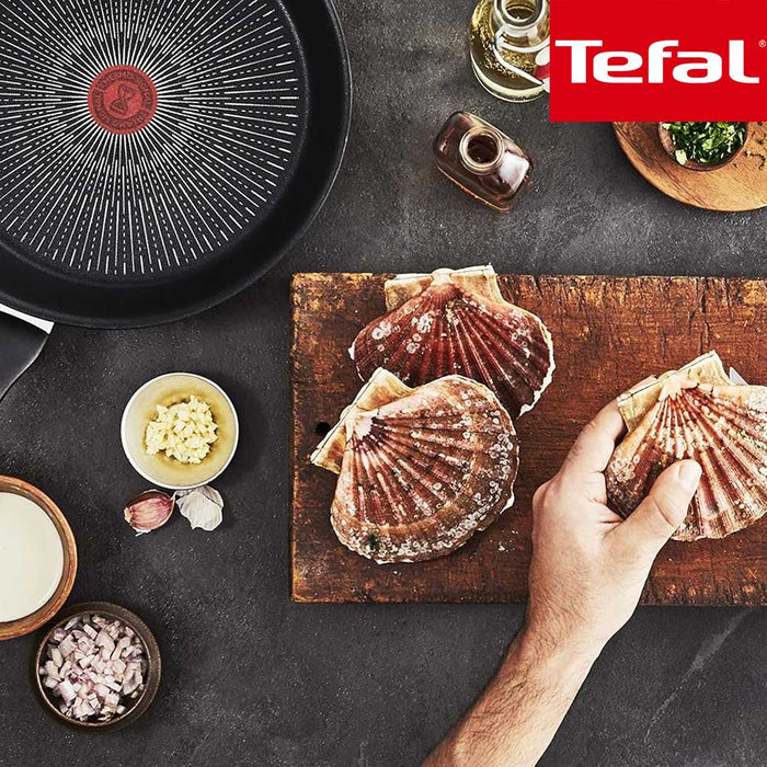 Tefal Unlimited Set di 3 padelle da 24/28 cm e pentola wok da 28 cm Antiaderente