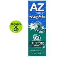 Multipack da 30 dentifrici az ricerca 2 in 1 con collutorio confezioni da 75 millilitri ciascuna