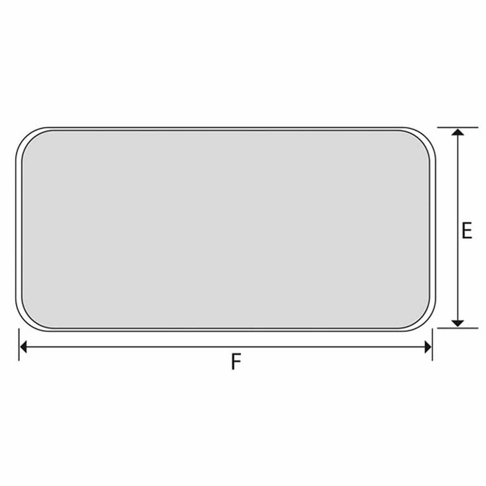 Sportello stagno in ass mm 275x375 bianco ral 9003