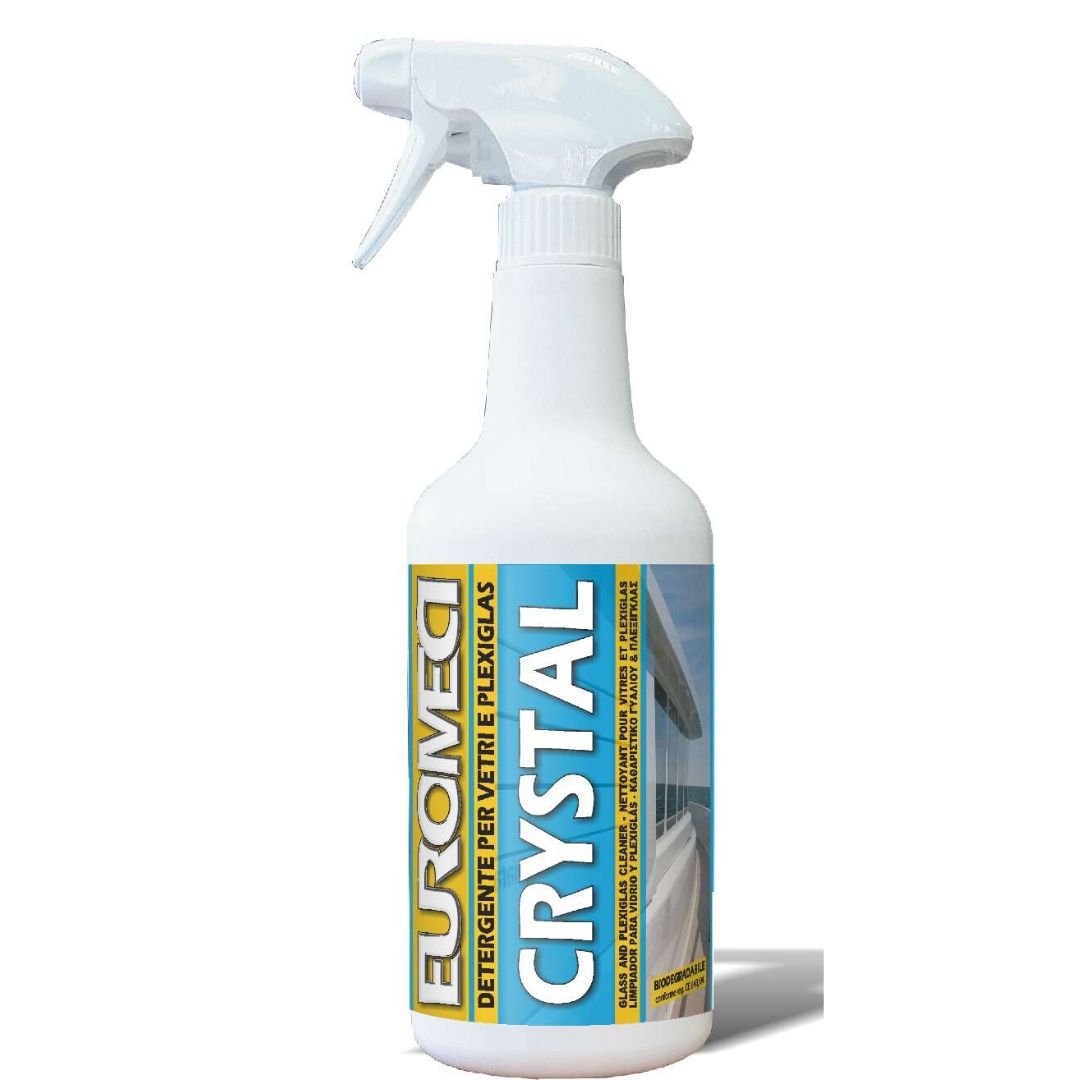 Euromeci crystal detergente per vetri e plexiglas confezione da 750 ml