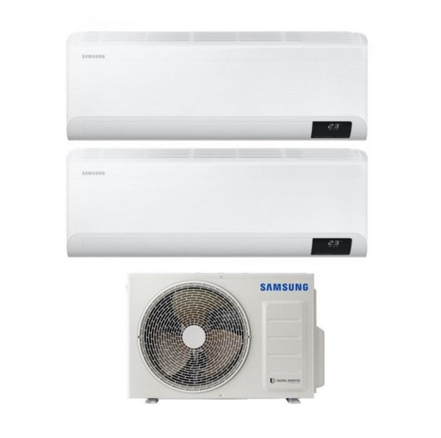 Climatizzatore Condizionatore Dual Split Inverter Samsung Serie CEBU 7000+12000 btu con AJ040TXJ2KG/EU A+++ Wi-Fi 7+12 - NOVITA'