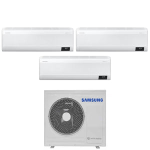 Climatizzatore Condizionatore Samsung Trial Split Inverter serie WINDFREE ELITE 7+7+12 con AJ068TXJ3KG/EU R-32 Wi-Fi integrato 7000+7000+12000