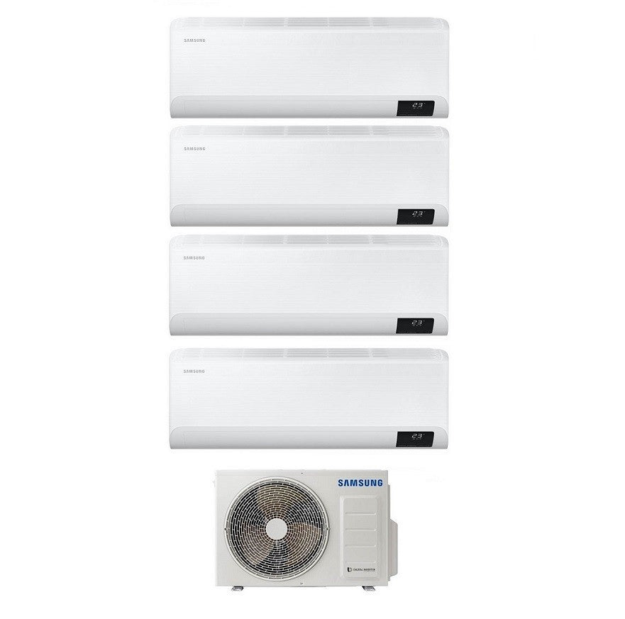 Climatizzatore Condizionatore Quadri Split Inverter Samsung Serie CEBU 7000+7000+7000+7000 btu con AJ080TXJ4KG/EU Wi-Fi 7+7+7+7 - NOVITA'