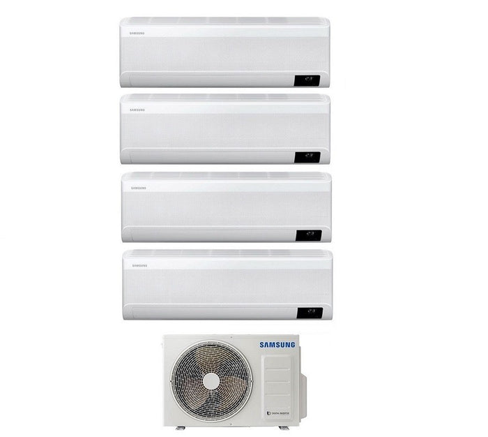 Climatizzatore Condizionatore Quadri Split Inverter Samsung Serie Windfree Avant 7000+7000+9000+12000 btu con AJ080TXJ4KG/EU Wi-Fi 7+7+9+12 R-32 - NOVITA'