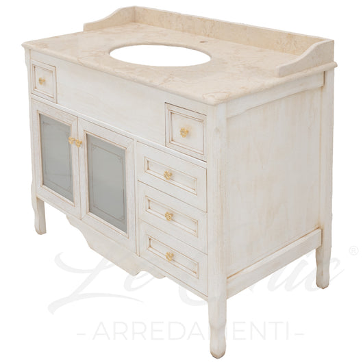 Mobile bagno Vanity Barocco Decapè - 110 cm