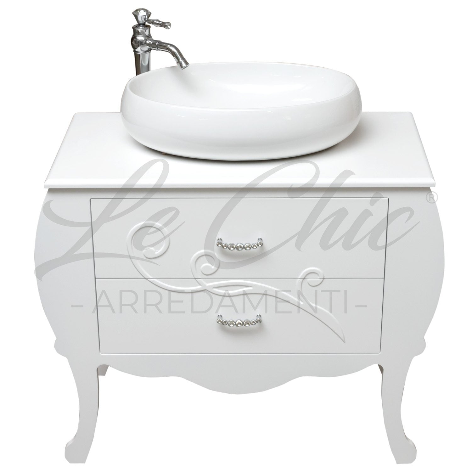 Mobile bagno Paris con lavabo e specchio