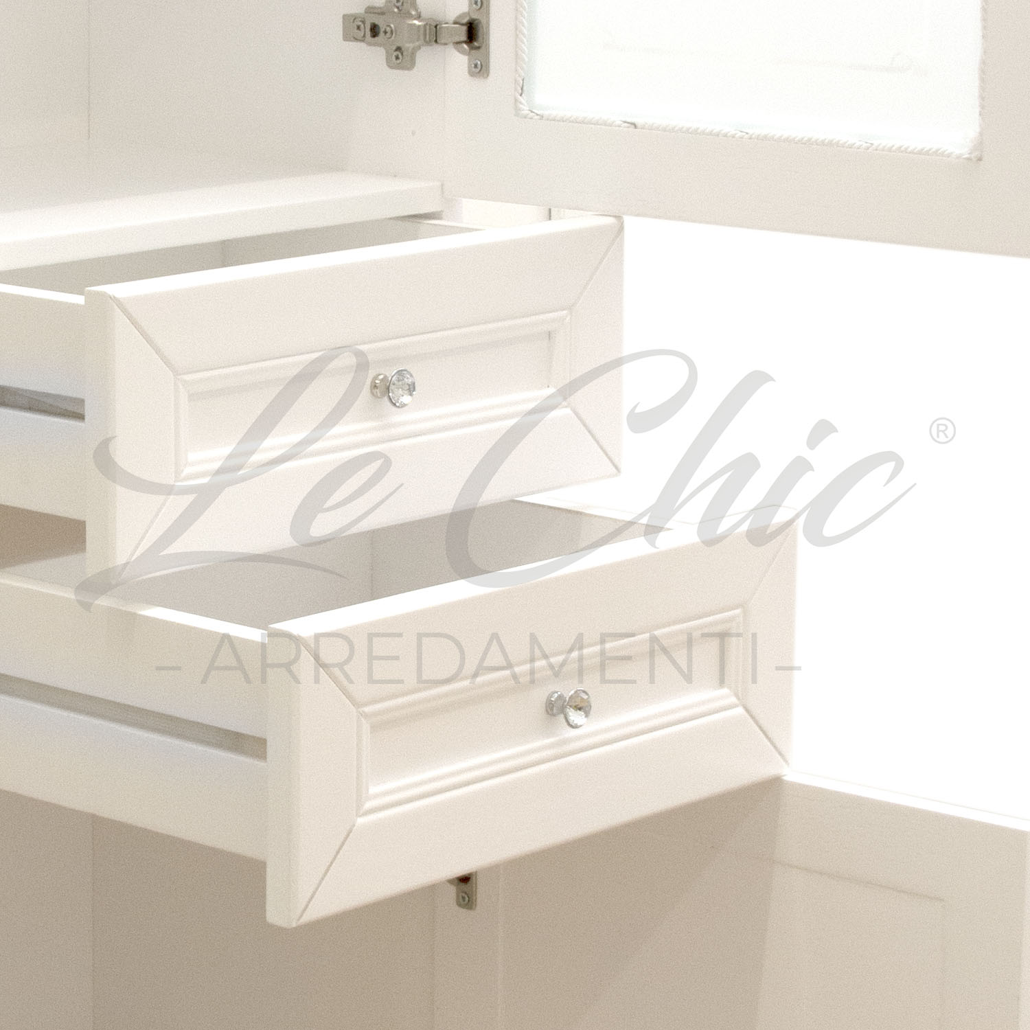 Colonna bianco opaco shabby chic multiuso 170 cm