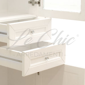 Colonna bianco opaco shabby chic multiuso 170 cm