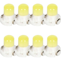 8 Pezzi Lampada Led T3 1 COB  12V 0.6W 40lm Bianco Freddo 6500K 17mm Luci Cruscotti e Strumentazioni