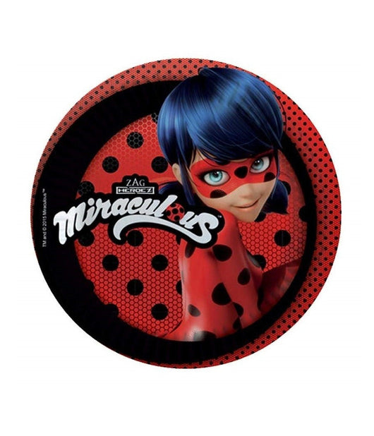 8 Pezzi Piatti Usa E Getta Piatto 18 Cm Lady Bird Nickelodeon Miraculous Party         