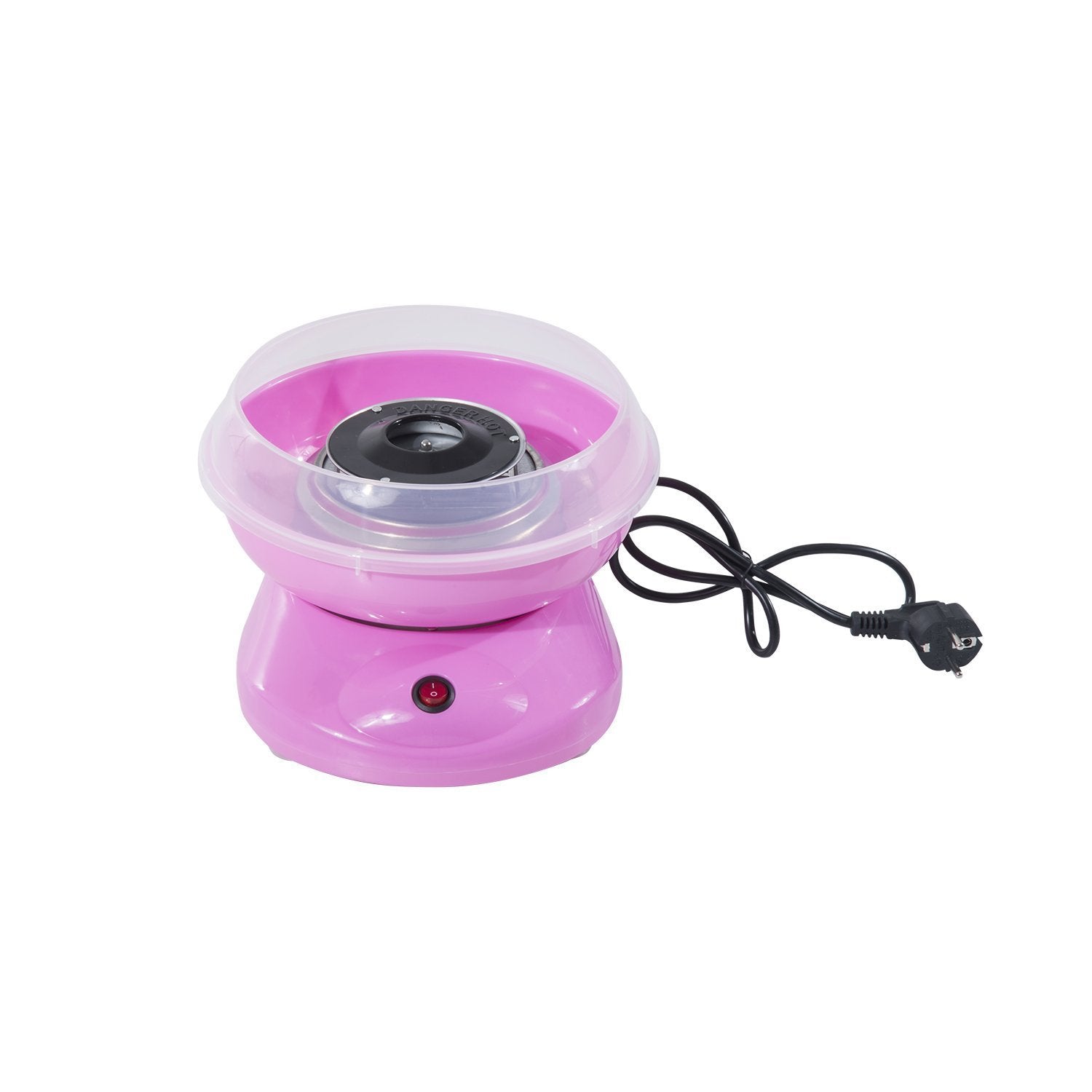 Macchina per Zucchero Filato 450W in Acciaio Inox Rosa