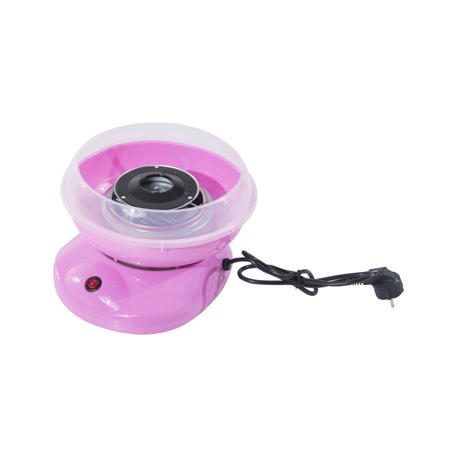 Macchina per Zucchero Filato 450W in Acciaio Inox Rosa