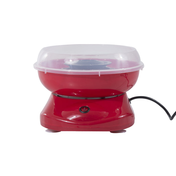 EasyComfort Macchina per Zucchero Filato in PP, Acciaio Inox e Alluminio 450W 27 x 26 x 18cm Rosso