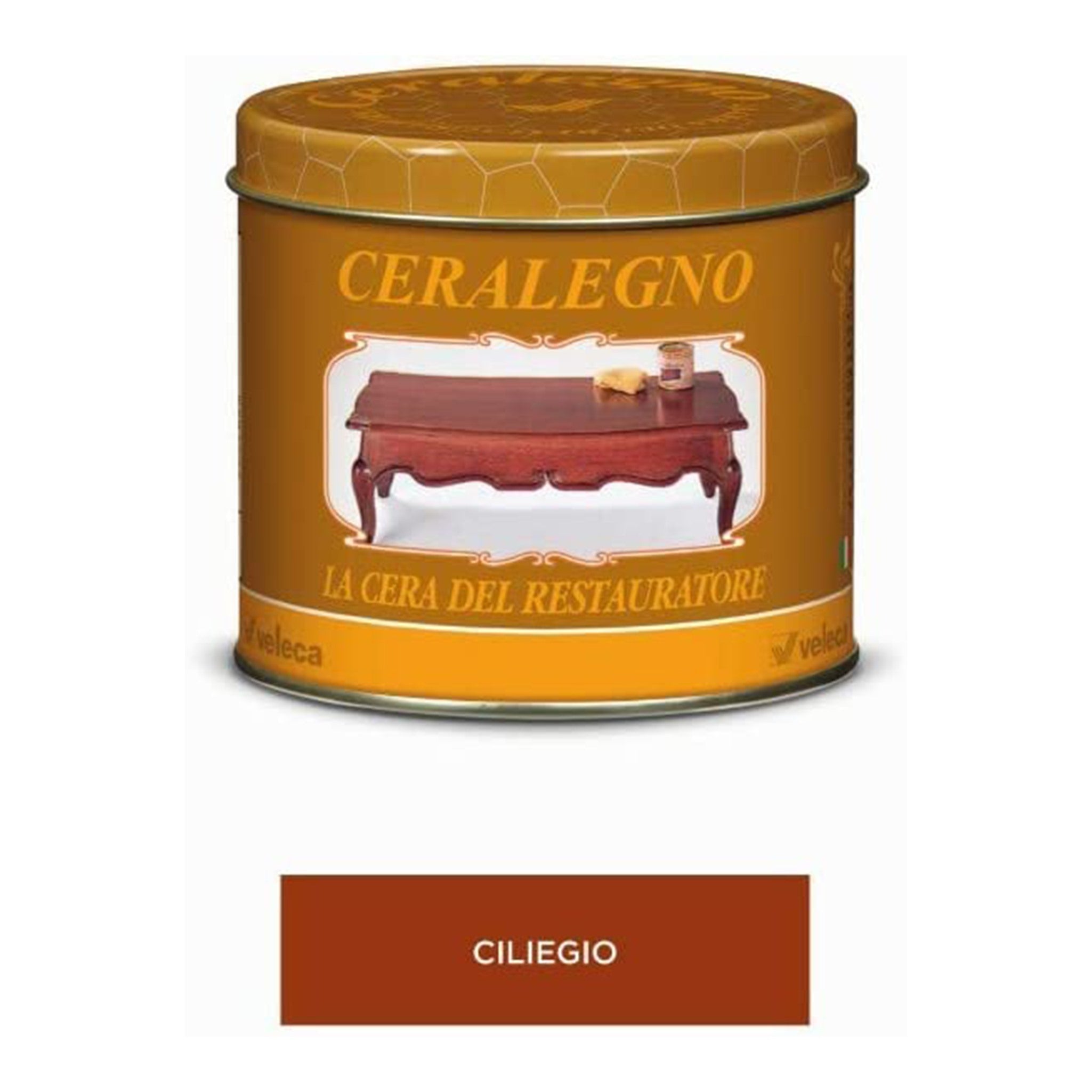 Cera D‘Api In Pasta Ceralegno Per Restauro Da 1lt Ciliegio Veleca 317