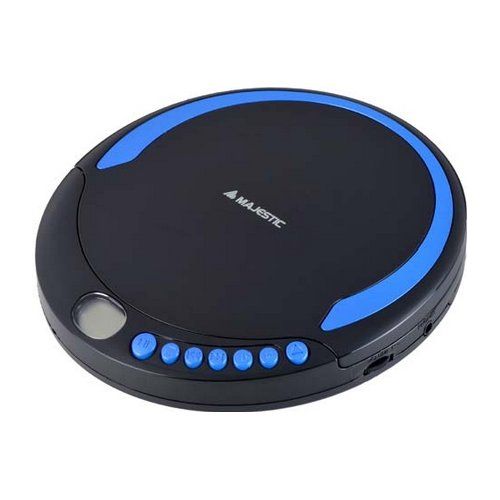 Lettore cd portatile dm 1550 nero e blu 109550