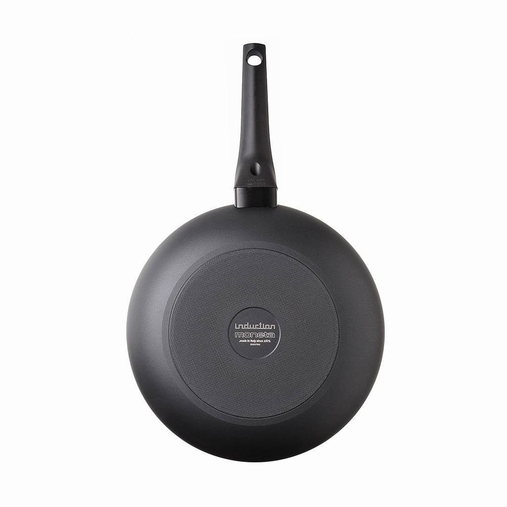 Padella Wok Ø28 cm Antiaderente Induzione in Alluminio Effetto Pietra Moneta Yes (Zeus 2.0)