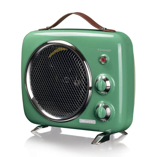 Ariete termoventilatore vintage, freddo e caldo, termostato regolabile, maniglia per facile trasporto, 2000 w, verde - ARI0808/04