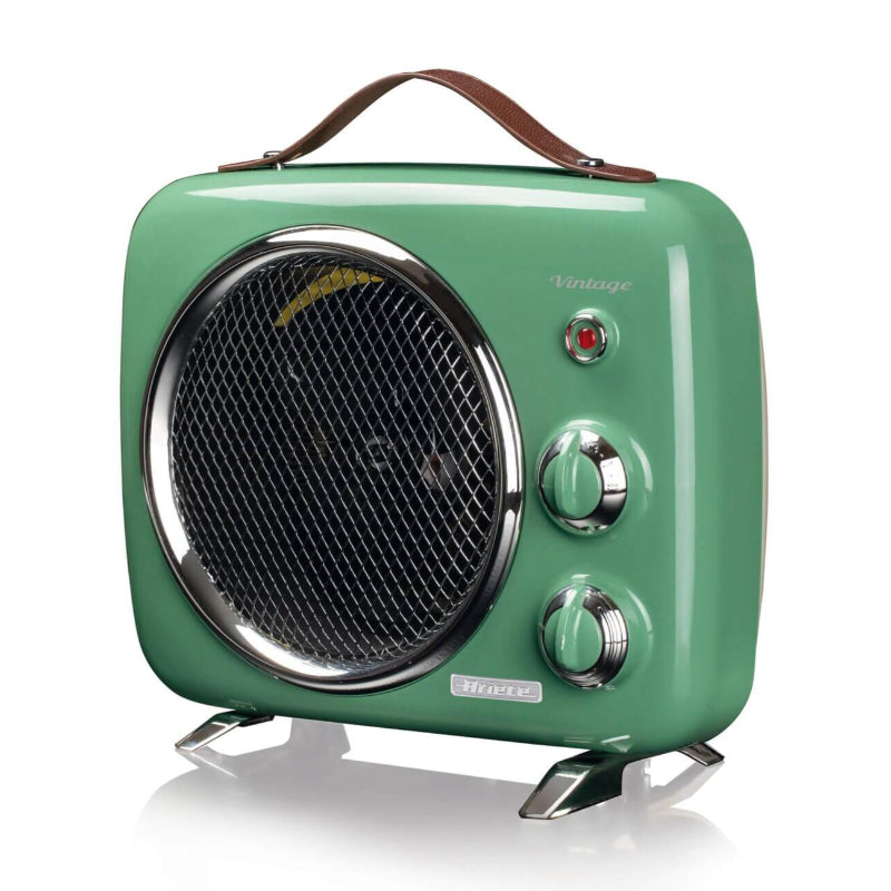 Ariete termoventilatore vintage, freddo e caldo, termostato regolabile, maniglia per facile trasporto, 2000 w, verde - ARI0808/04